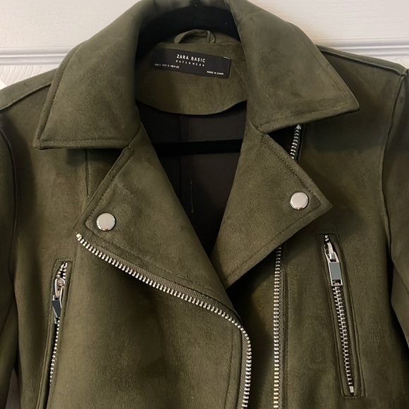 Zara Suede Biker Jacket - Picture 3 of 5